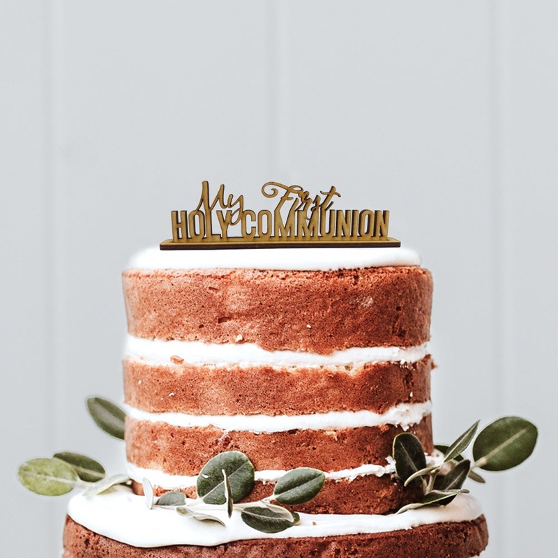 My First Holy Communion Cake Topper - 16.5cm wide