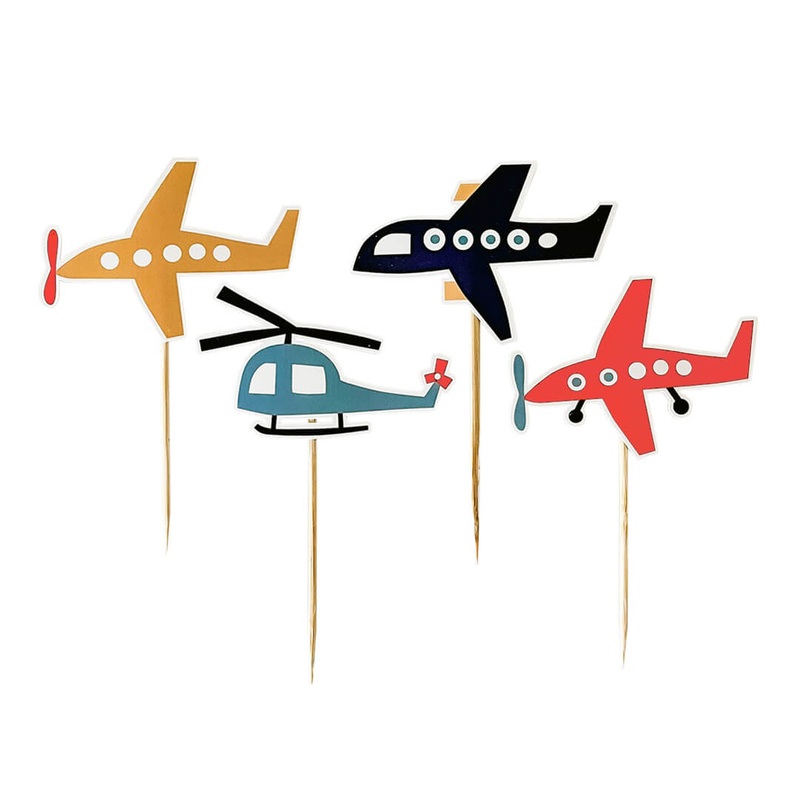 Paper Airplane Cupcake Toppers