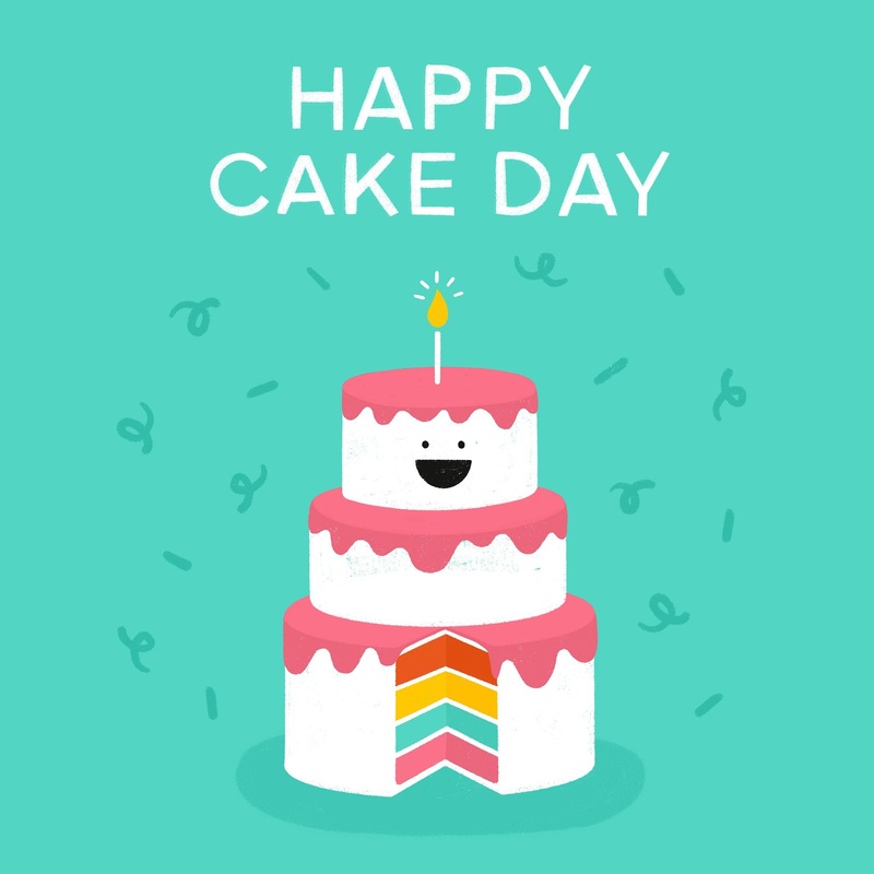 Happy Cake Day Funny Birthday Cake Card