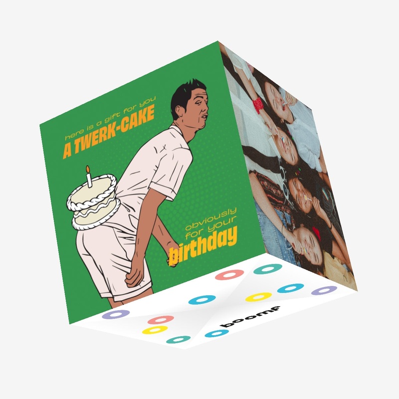 Ronaldo Twerk-Cake Happy Birthday Confetti-exploding Greetings Card