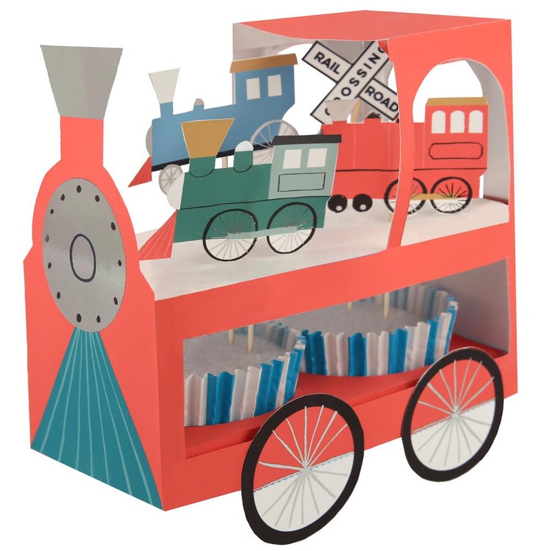 TRAIN THEMED CUPCAKE KIT