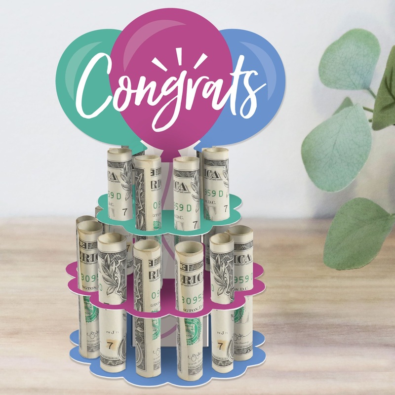 Congrats - DIY Congratulations Money Holder Gift - Cash Cake