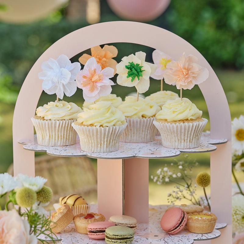 Birthday Bloom Cupcake Toppers
