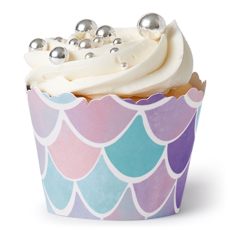 Mermaid Cupcake Wrappers - 12 Ct