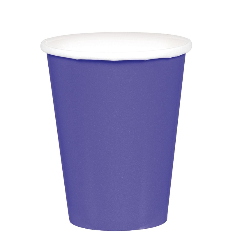 9oz.Paper Cups, 20ct- New Purple