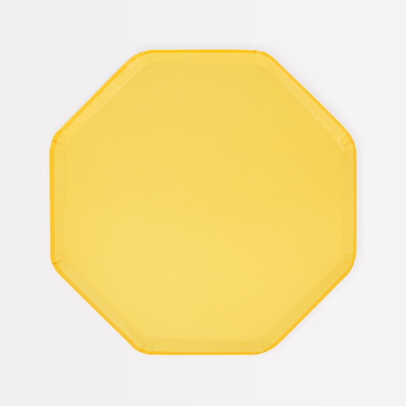 Lemon Sherbet Side Plates (x 8)
