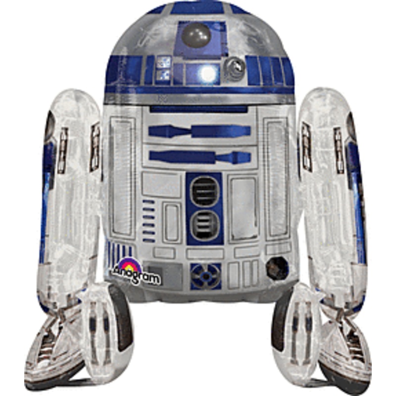 R2D2  38" Airwalker Mylar Balloon