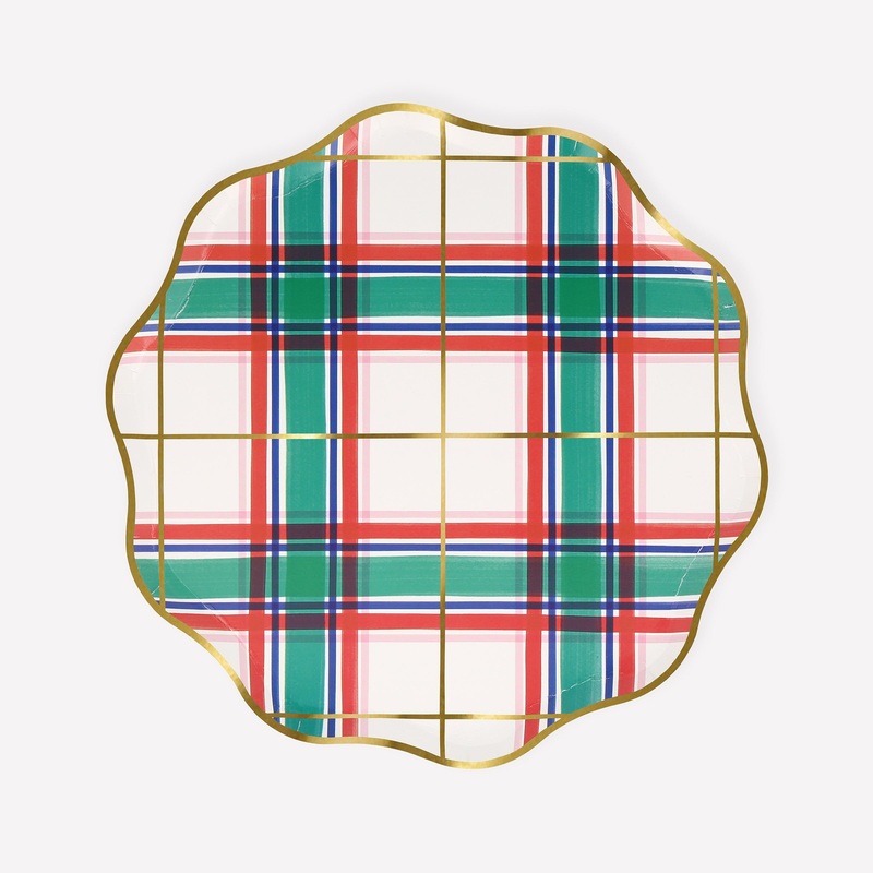 Tartan Side Plates (x 8)