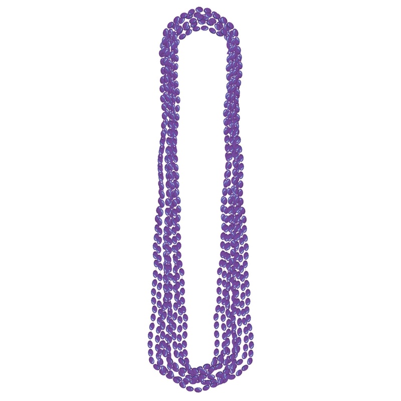 Purple Metallic Bead Necklaces