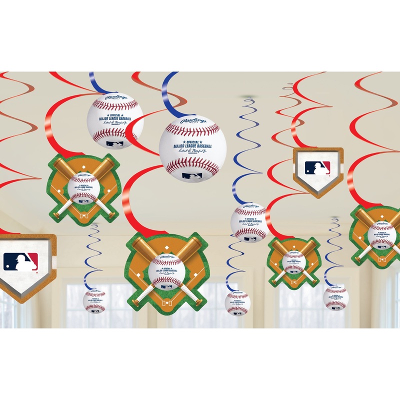 Rawlings Baseball Swirl Decorations Package of 12