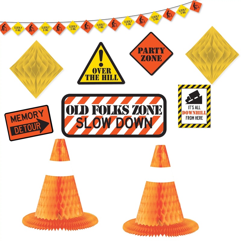 Senior Moments 10 pc room decorating kit