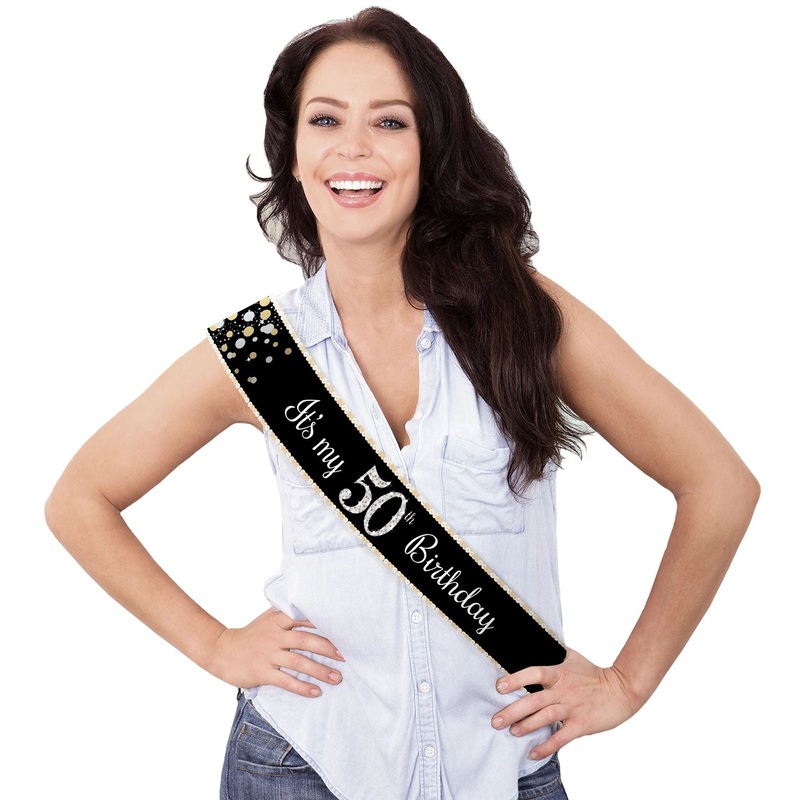 Sparkling Celebration 50th Birthday Sash
