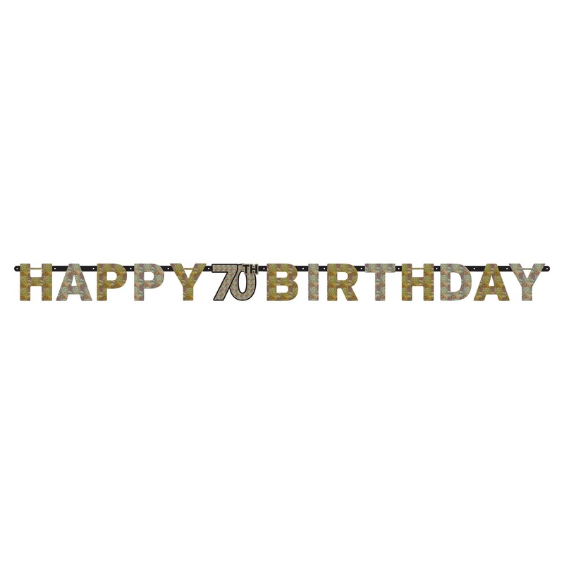 Sparkling Celebration 70 Prismatic 7'  Letter Banner