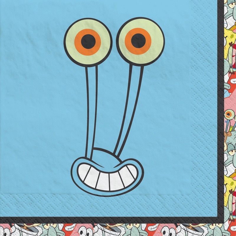 SpongeBob  Beverage Size Napkin Package of 16