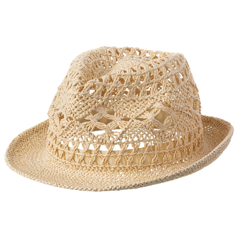 Summer Open Weave Straw Fedora