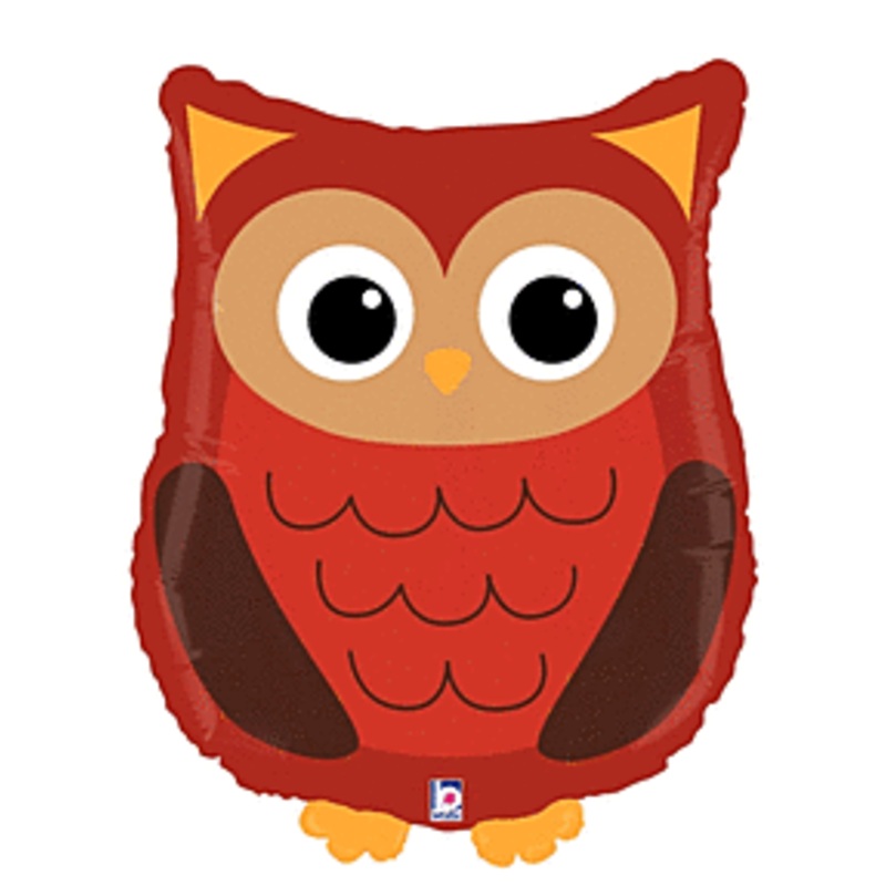Woodland Owl 26" Mylar Balloon
