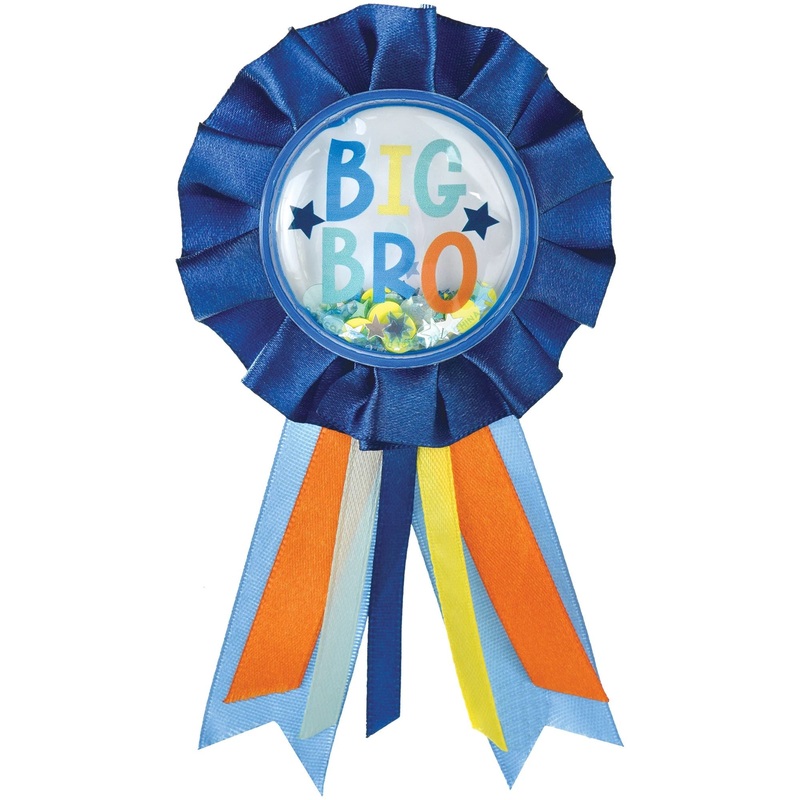 "Big Brother"  Fabric 5.5" x 3.15" Award Ribbon