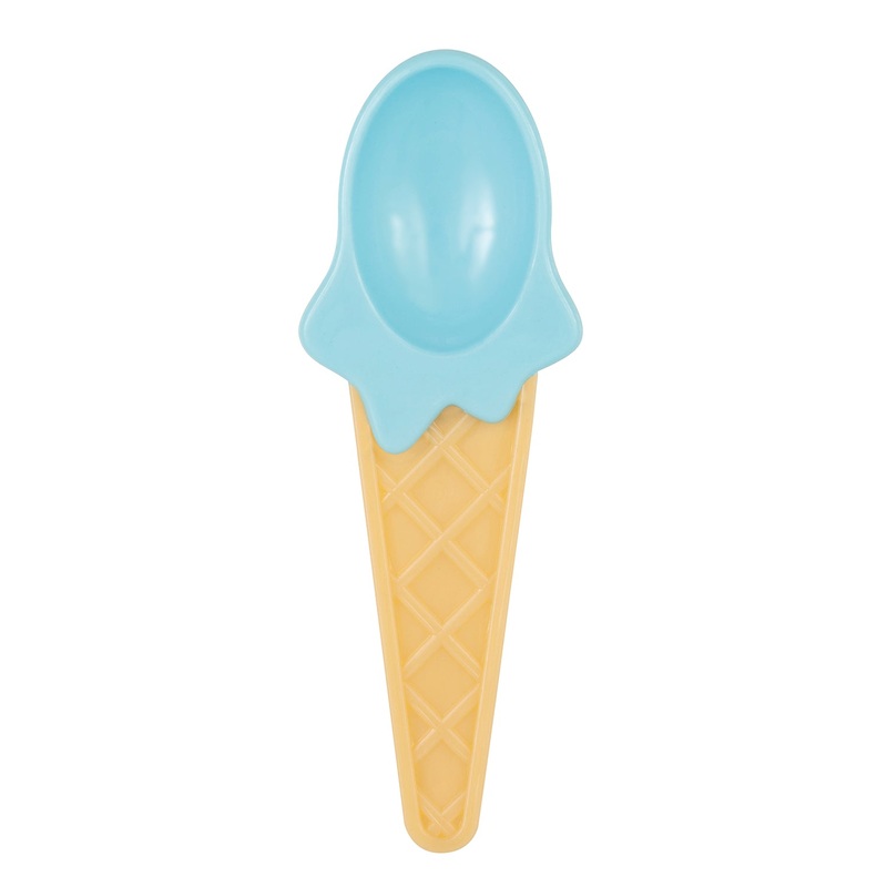 Pastel Ice Cream Cone Plastic Spoon Set  4pc Per Package