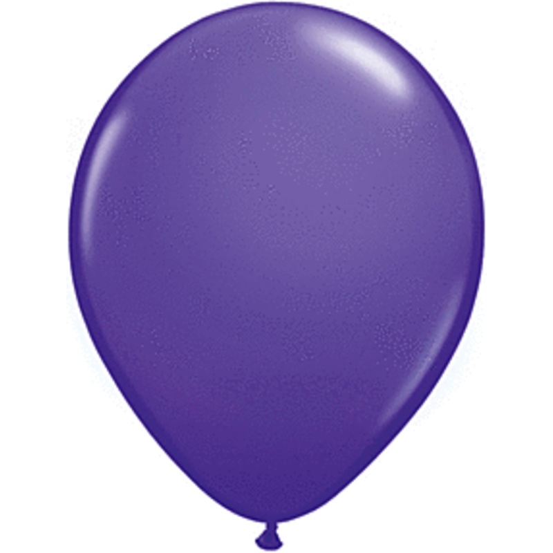 Purple Violet 11 inch Qualatex Professional Quality Latex Balloon Helium Inflated
