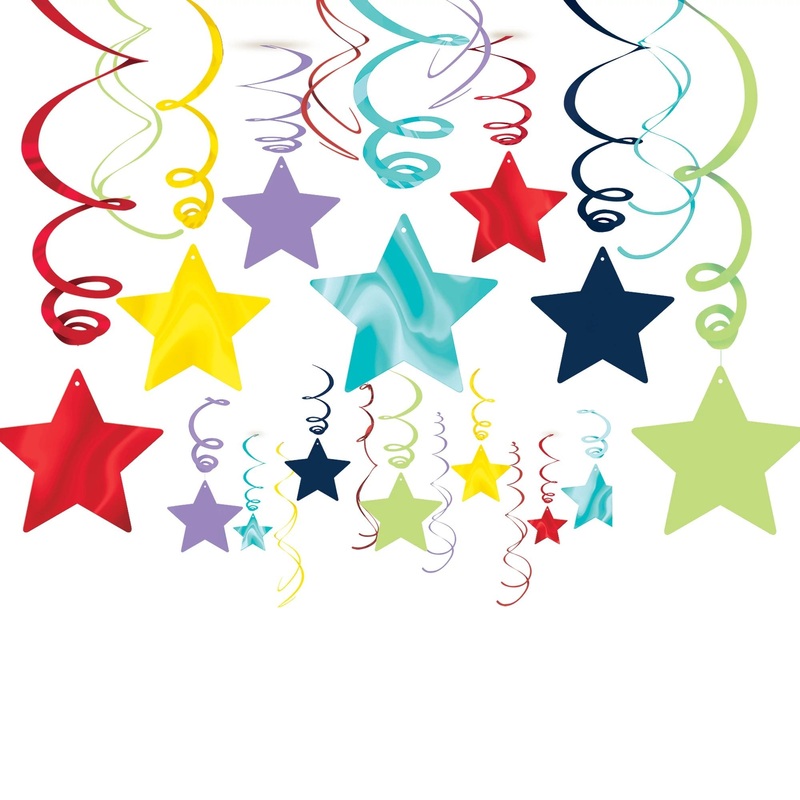 Shooting Stars Mega Value Pack Swirls-Rainbow