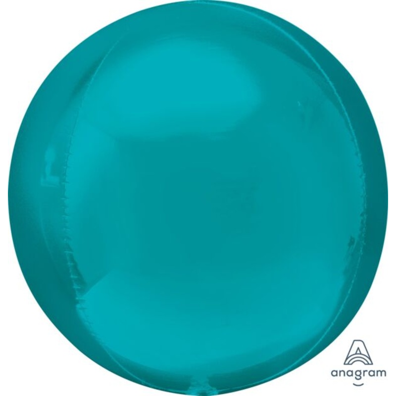 Aqua 15" Orbz Helium Inflated