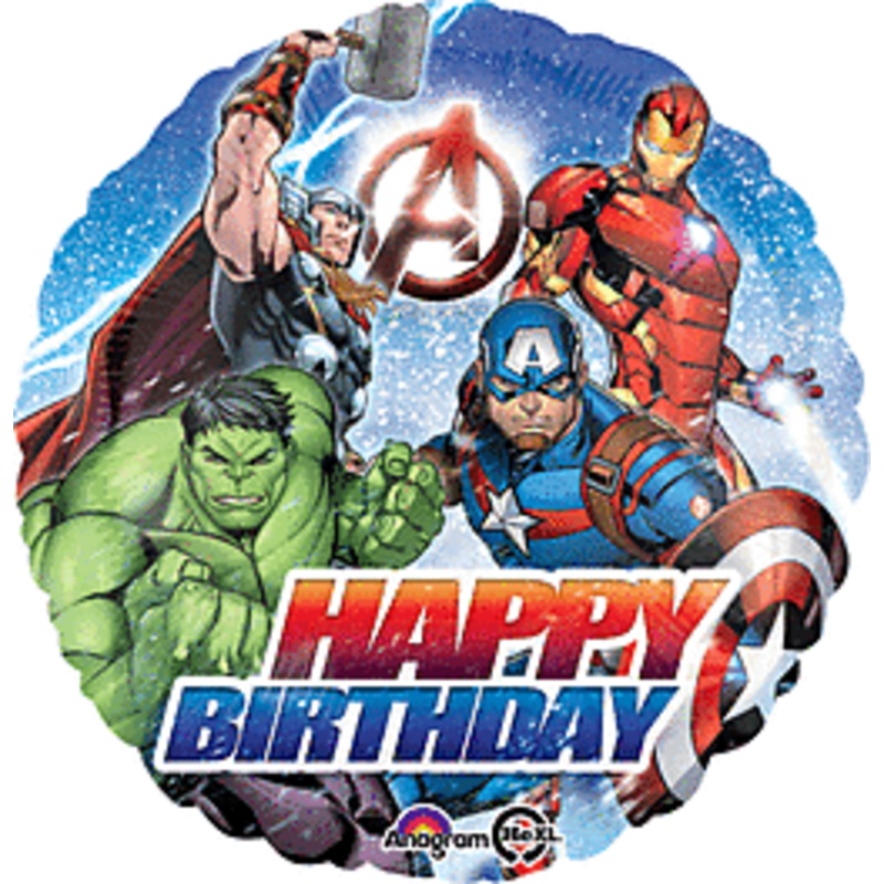 Avengers Happy Birthday 17" Mylar Balloon