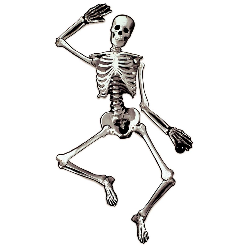 Skeleton Jointed 53" Paper Cutout