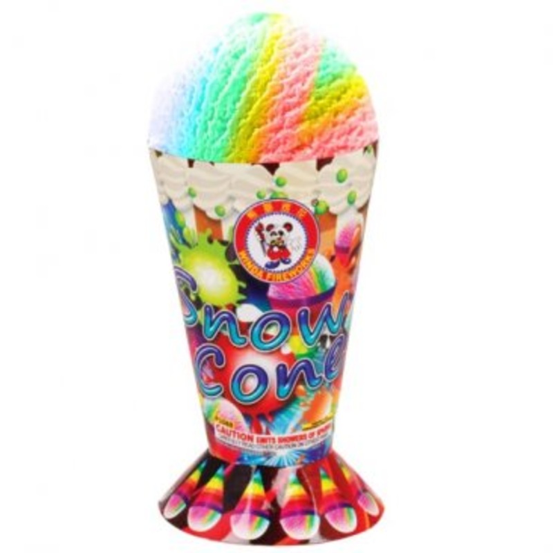 Snow Cone Shaped Firework Fountain