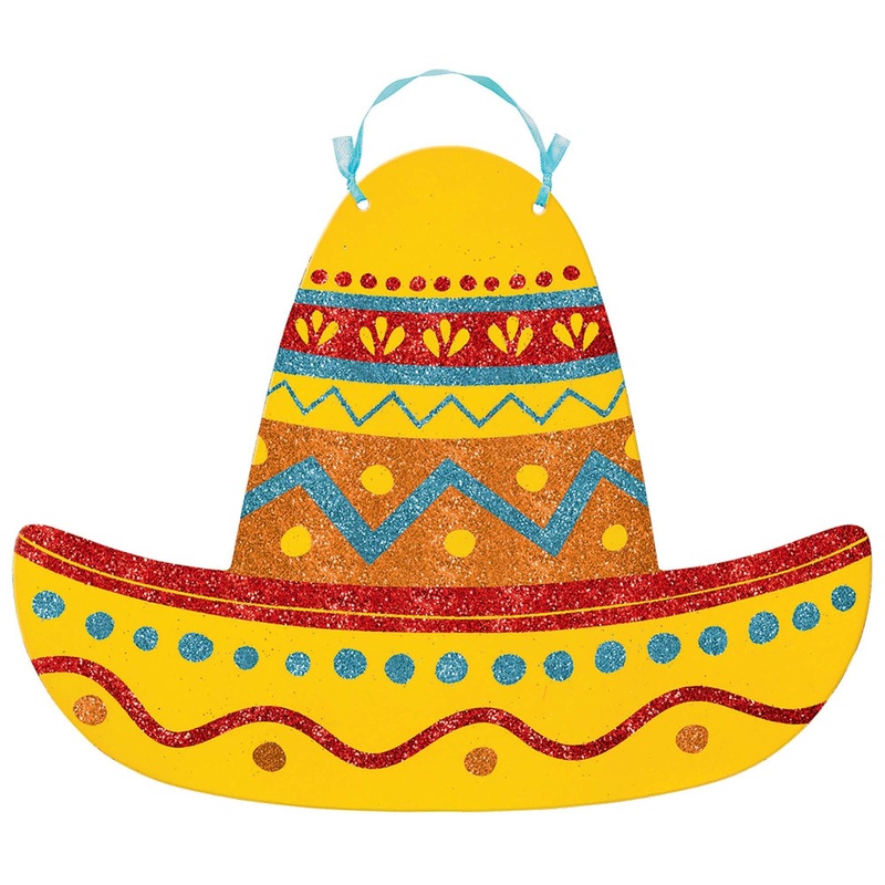 Sombrero 9" x 11 1/2" Hanging Decoration