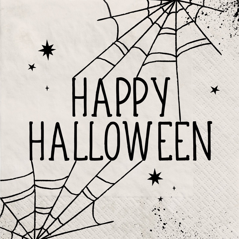 Spider Web Night Luncheon Napkin Package of 40