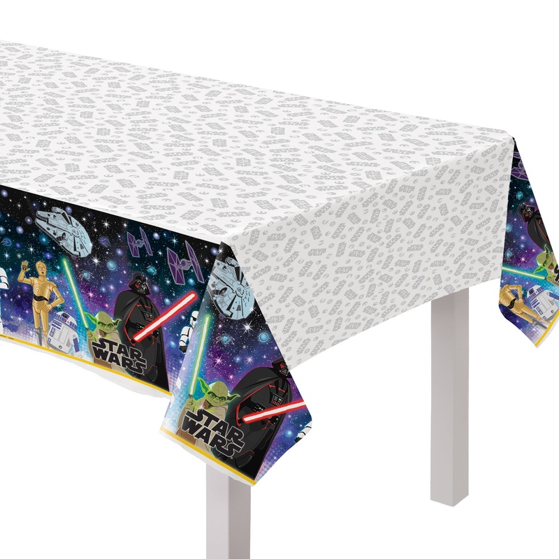Star Wars Galaxy of Adventures Plastic Table Cover 54" x 96"