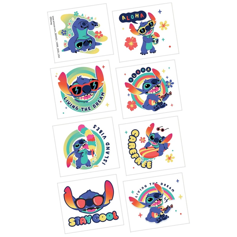 Stitch Tattoos Party Favors