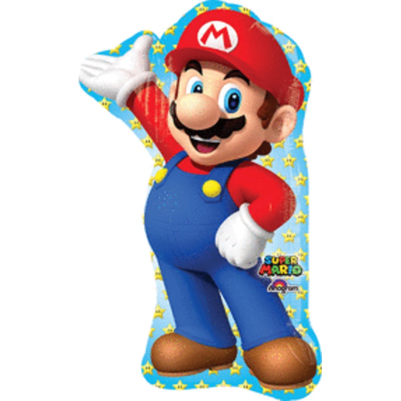 Super Mario Bros Mylar Balloon 33" Mario