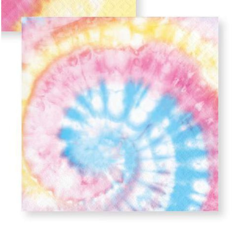 Tie Dye Party Paper Beverage Napkin