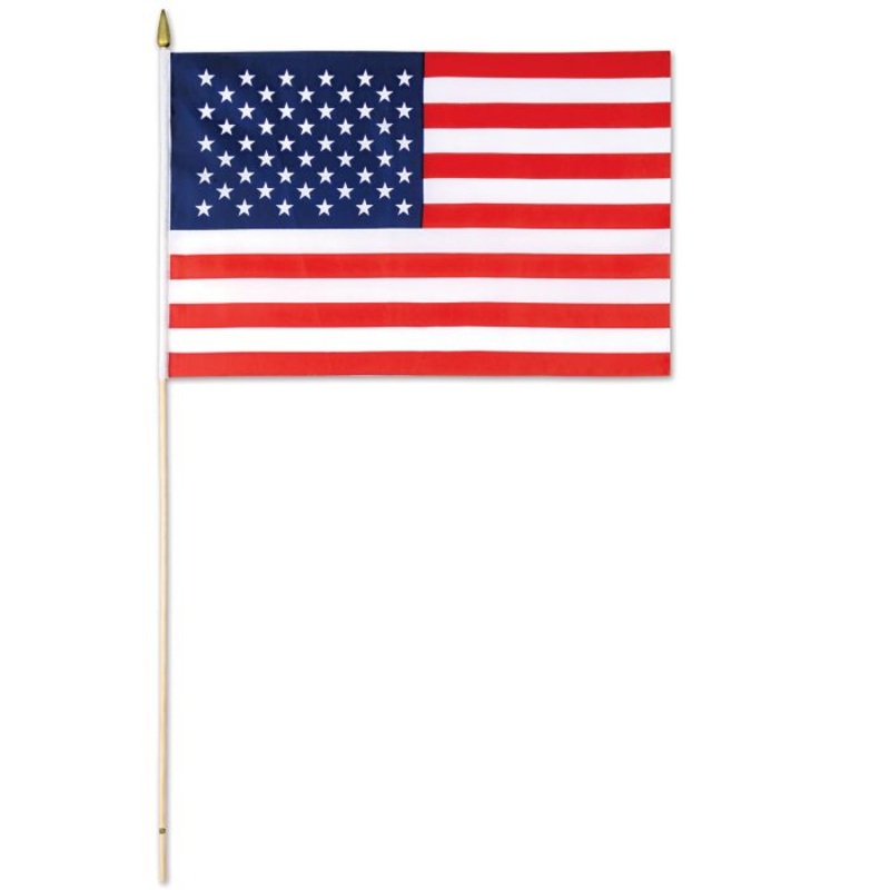 American 12"x18" Flag Fabric 1 per package