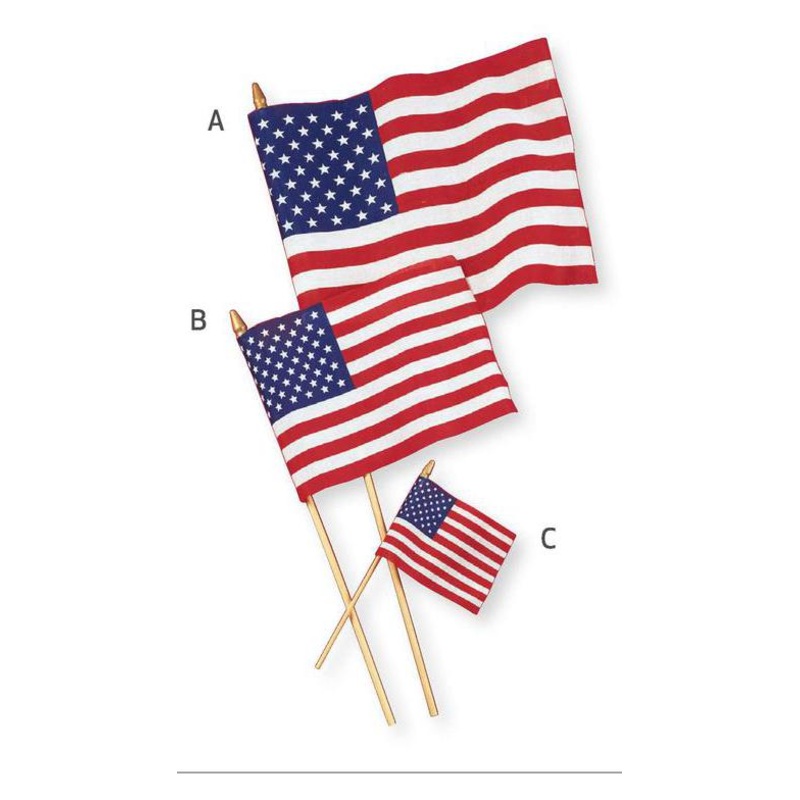 American Cotton Flag 12"x18"
