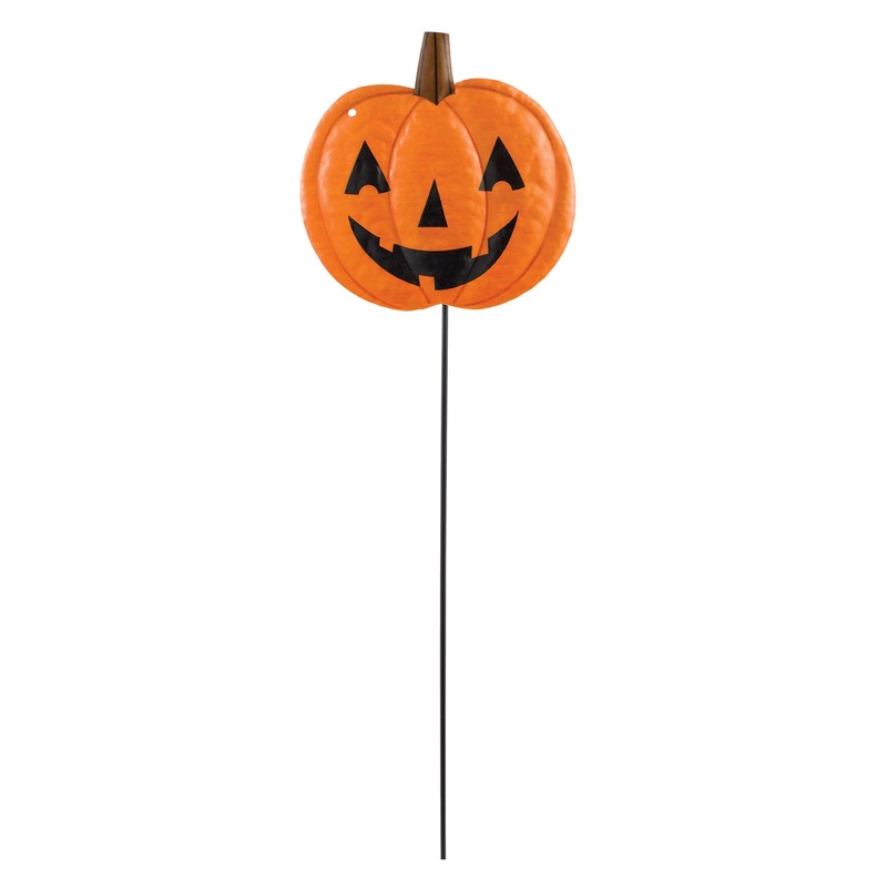 Pumpkin Metal 22 3/4" Yard Stake