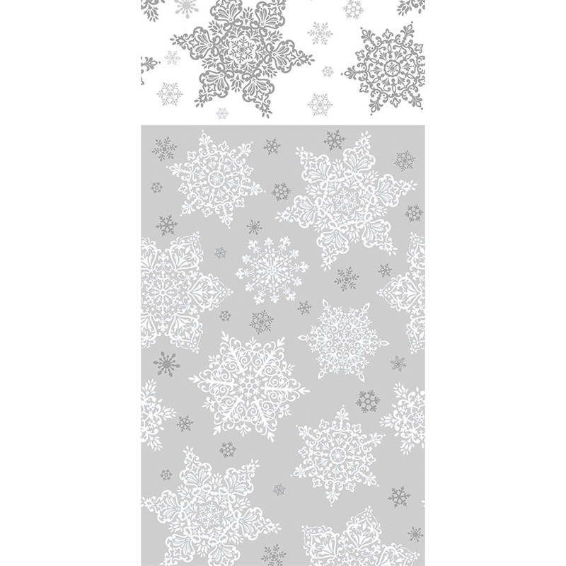 Shining Season Snowflake Design Table Cover 3 pack