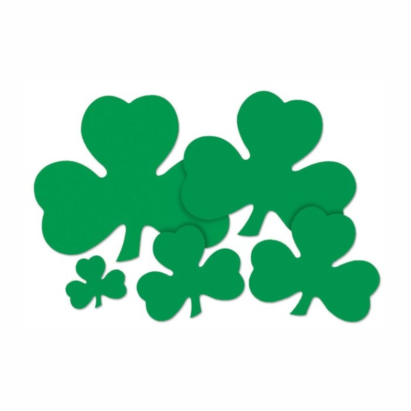 St. Patrick's Day Shamrock 16" Paper 2 Sided Cutout