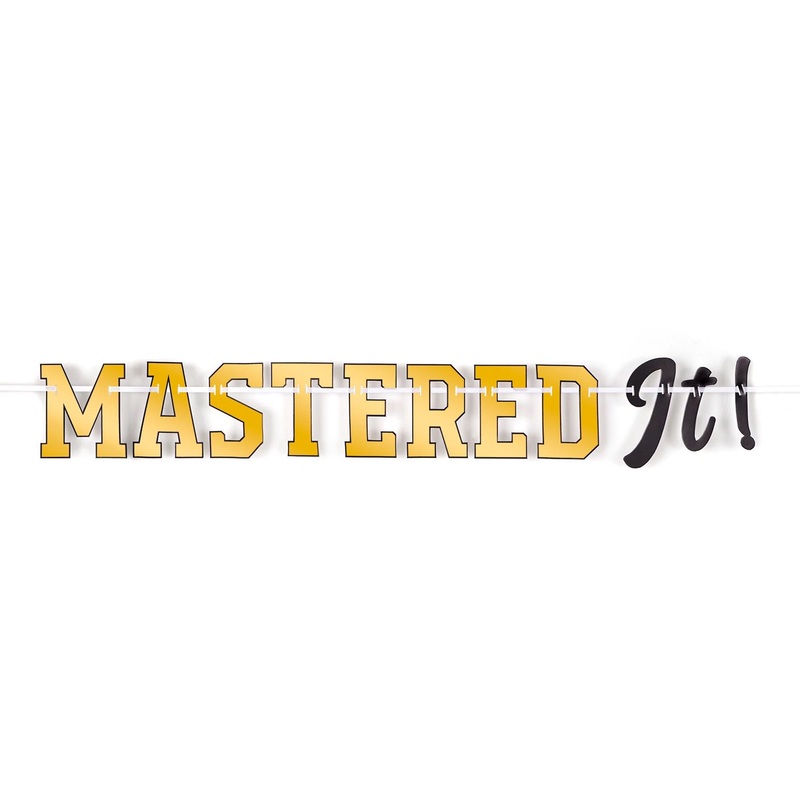 "Mastered It"  Graduation  Letter Banner