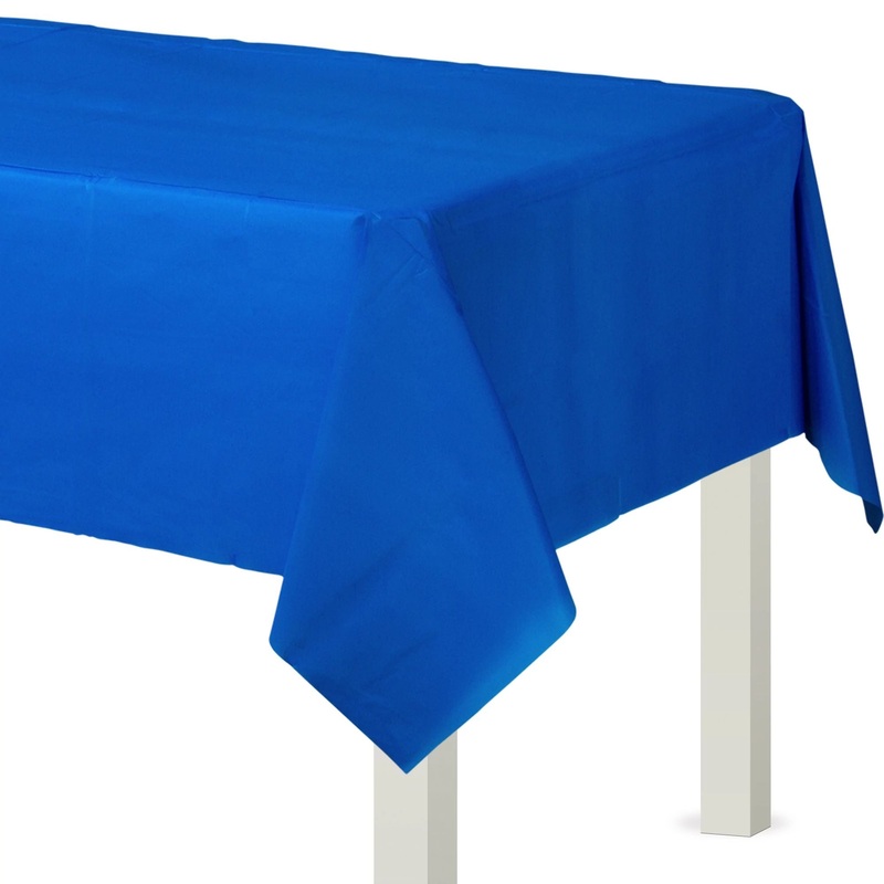 Royal Blue Flannel Backed Table Cover 54" x 108"