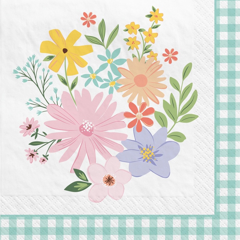 Springtime Blooms Beverage Napkins