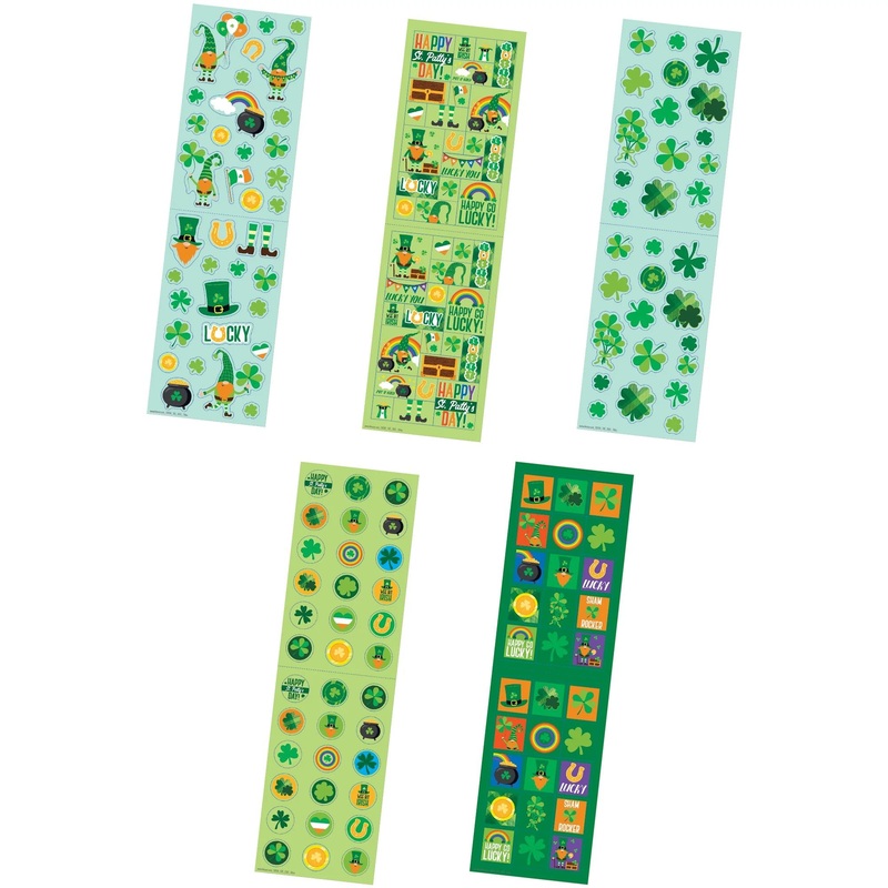 St. Pat's Value Pack Stickers Package contains 10 sticker sheets