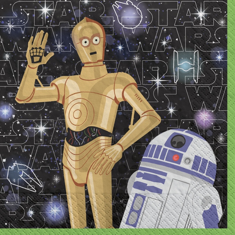 Star Wars Galaxy of Adventures Beverage Napkins Package of 16