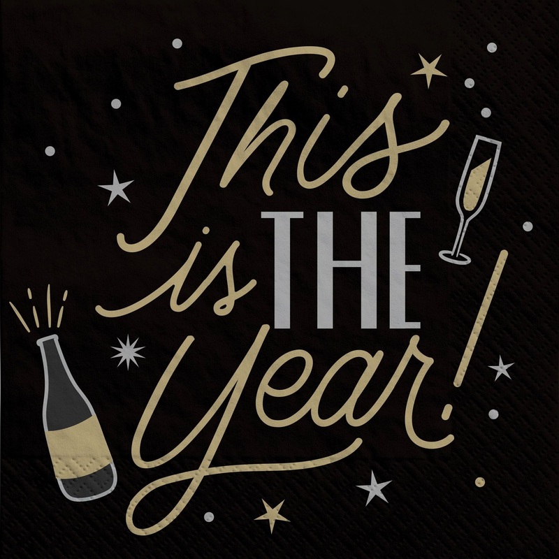 This Is The Year Paper Luncheon Napkins 16 per Package