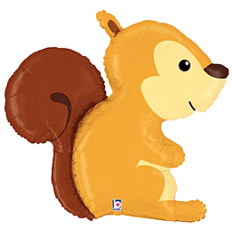 Woodland Squirrel 36" Mylar Balloon