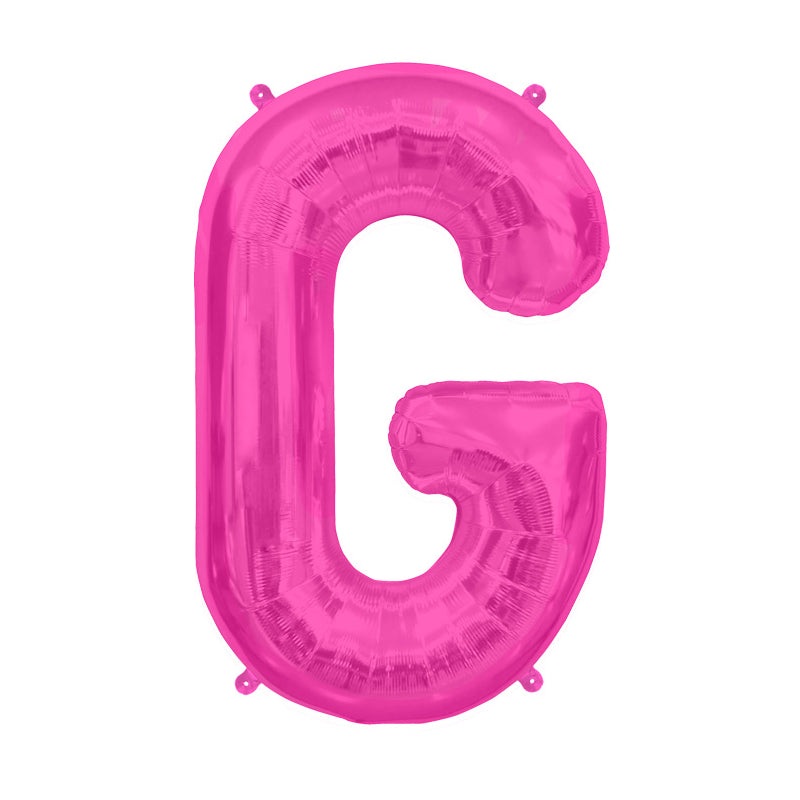16'' Foil Letter G - Magenta Packaged Air Fill