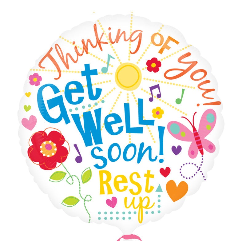 18'' Foil Get Well Messages