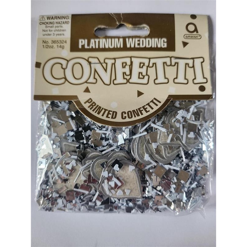 Platinum Wedding Confetti 14g