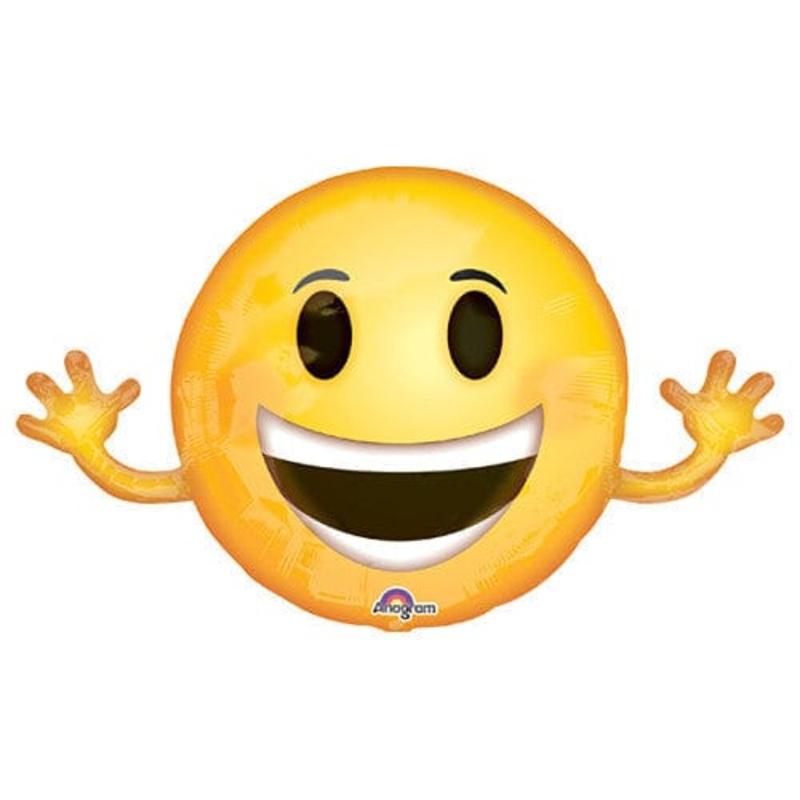 Smiley Happy Birthday Super Shape 99Cm X 58Cm